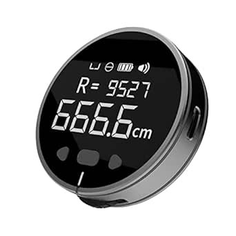 Digital Measurement Tape on wood surface for DIY project