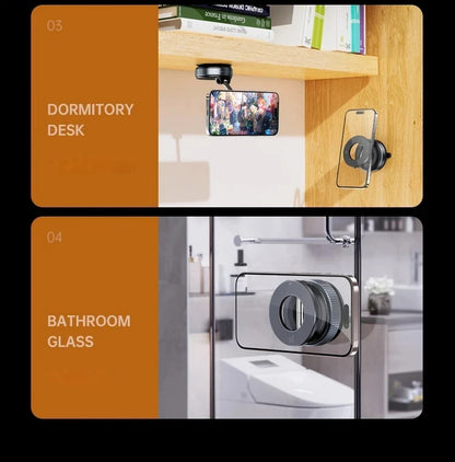 MagSafe Vacuum Suction Phone Holder – 360° Adjustable & Foldable