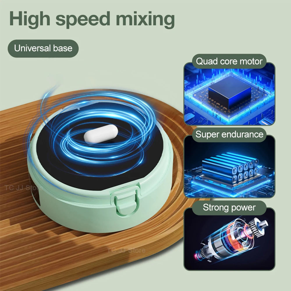 Auto-Stir Magnetic Coffee Mug – Rechargeable Stainless Steel Mixer