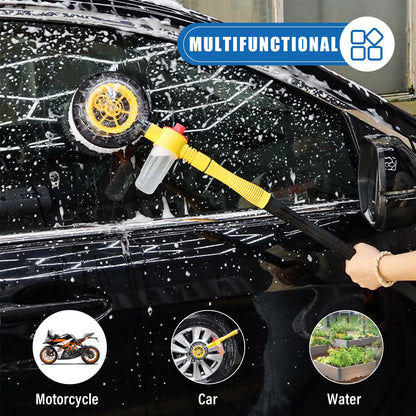 360° Rotating Foam Wash Brush – High-Pressure Car Cleaner