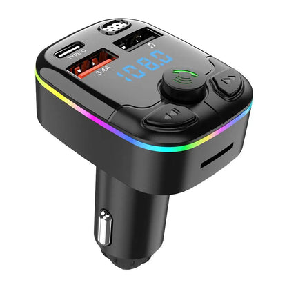 Wireless Bluetooth 5.0 Car FM Transmitter for Music & Calls