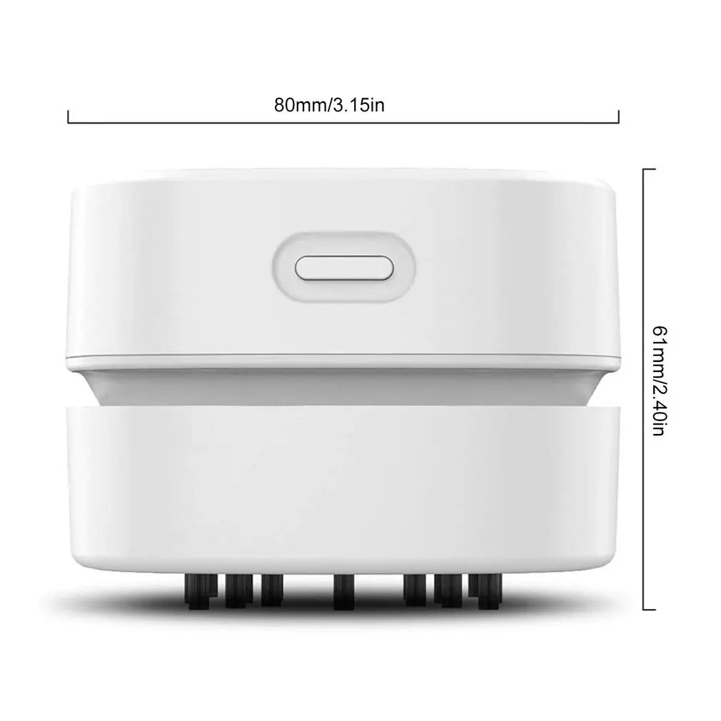 Mini Desktop Vacuum Cleaner | Portable Handheld Dust Sweeper for Desk, Table & Keyboard