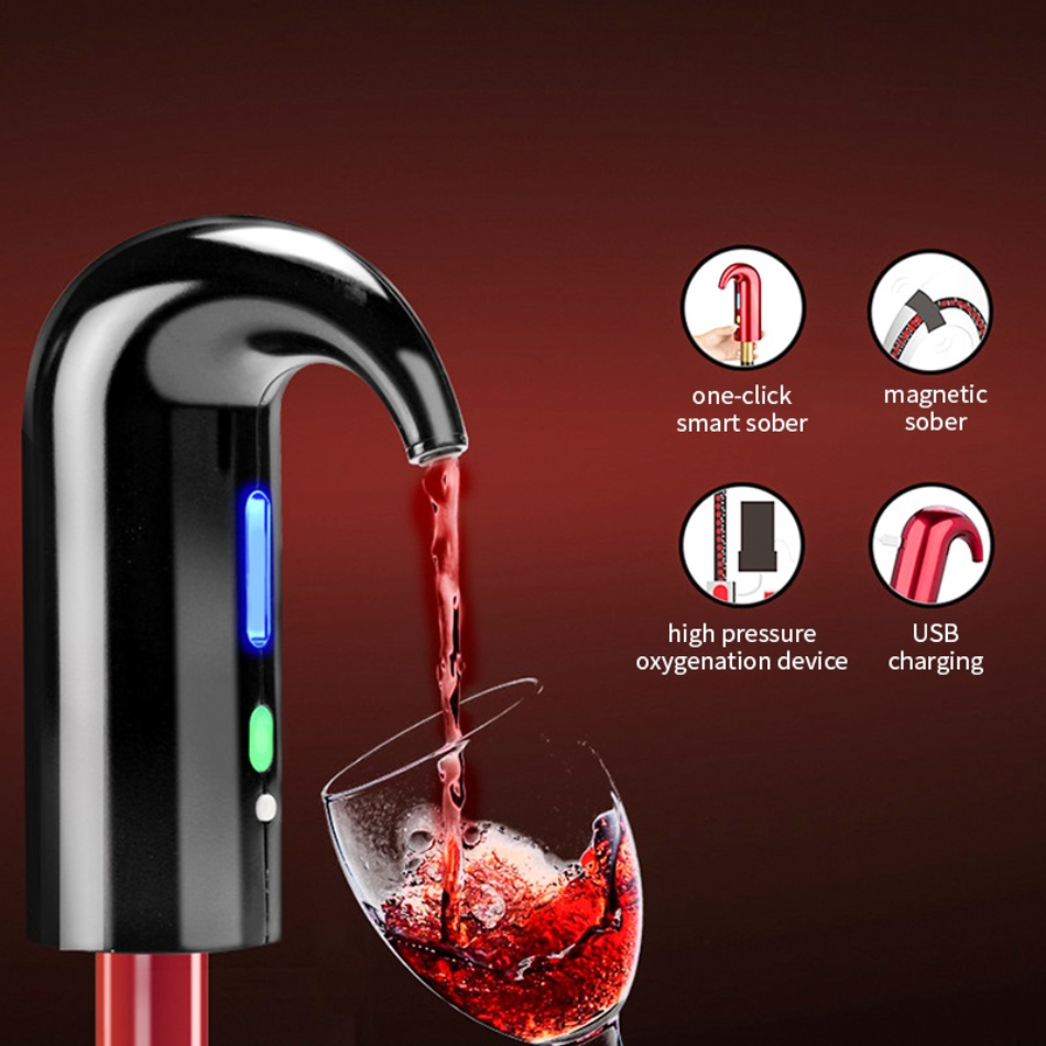 One-touch Electric Wine Pump for home bar