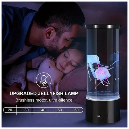 Multicolored LED Jellyfish Lamp – Color-Changing Aquarium Glow with Remote Control