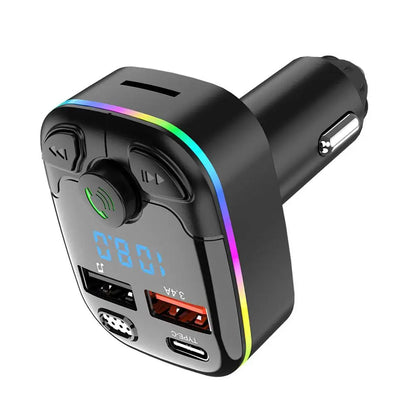Wireless Bluetooth 5.0 Car FM Transmitter for Music & Calls