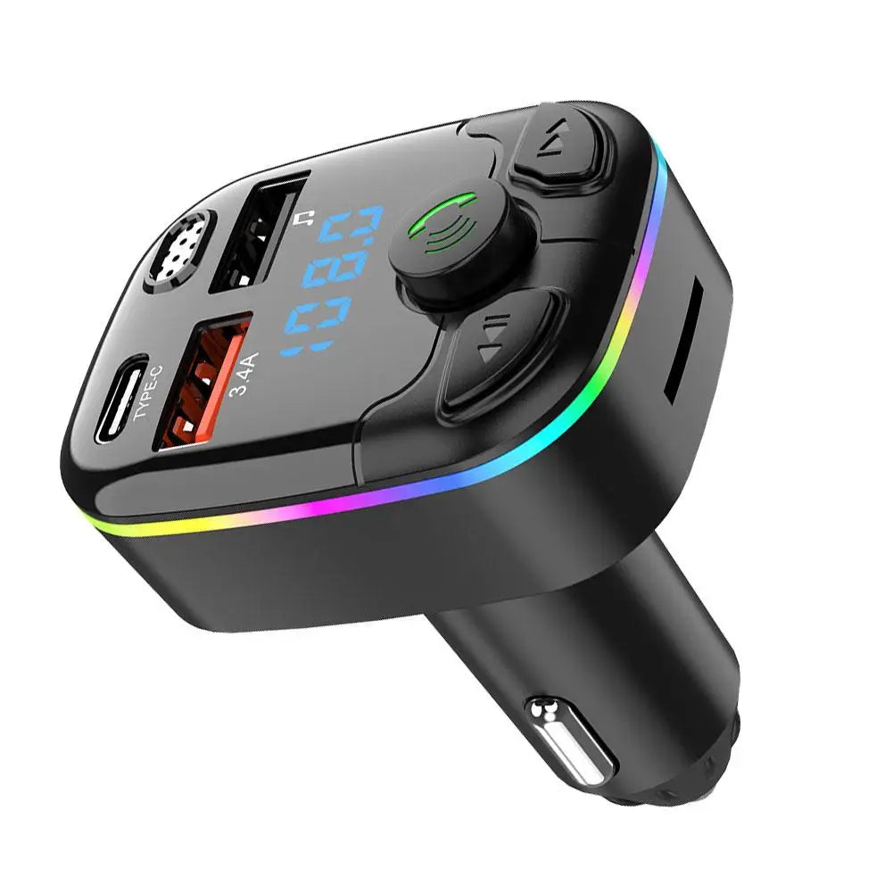 Wireless Bluetooth 5.0 Car FM Transmitter for Music & Calls