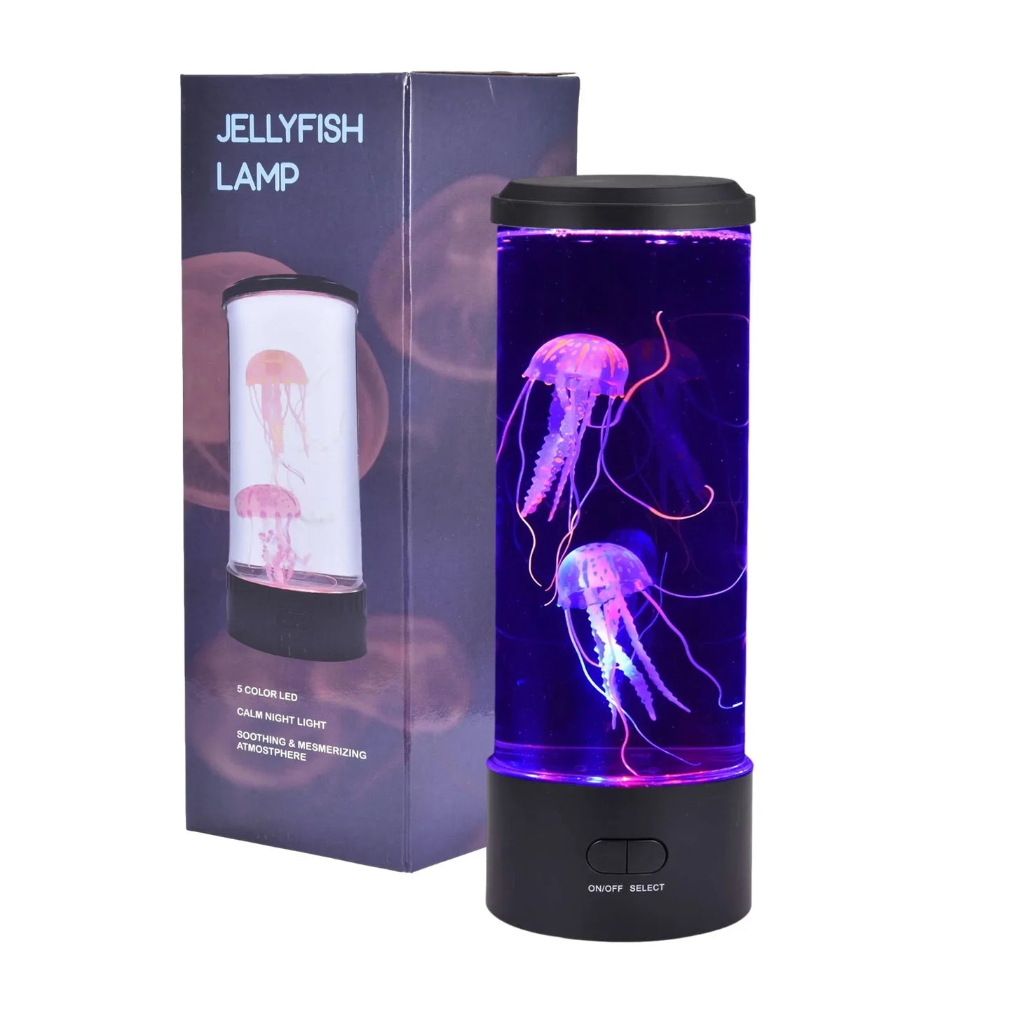 Multicolored LED Jellyfish Lamp – Color-Changing Aquarium Glow with Remote Control