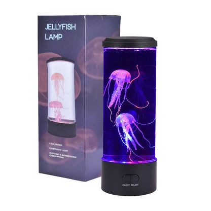 Multicolored LED Jellyfish Lamp – Color-Changing Aquarium Glow with Remote Control