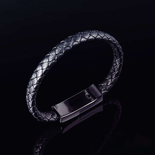 Charging Bracelet fast charging wristband in black color